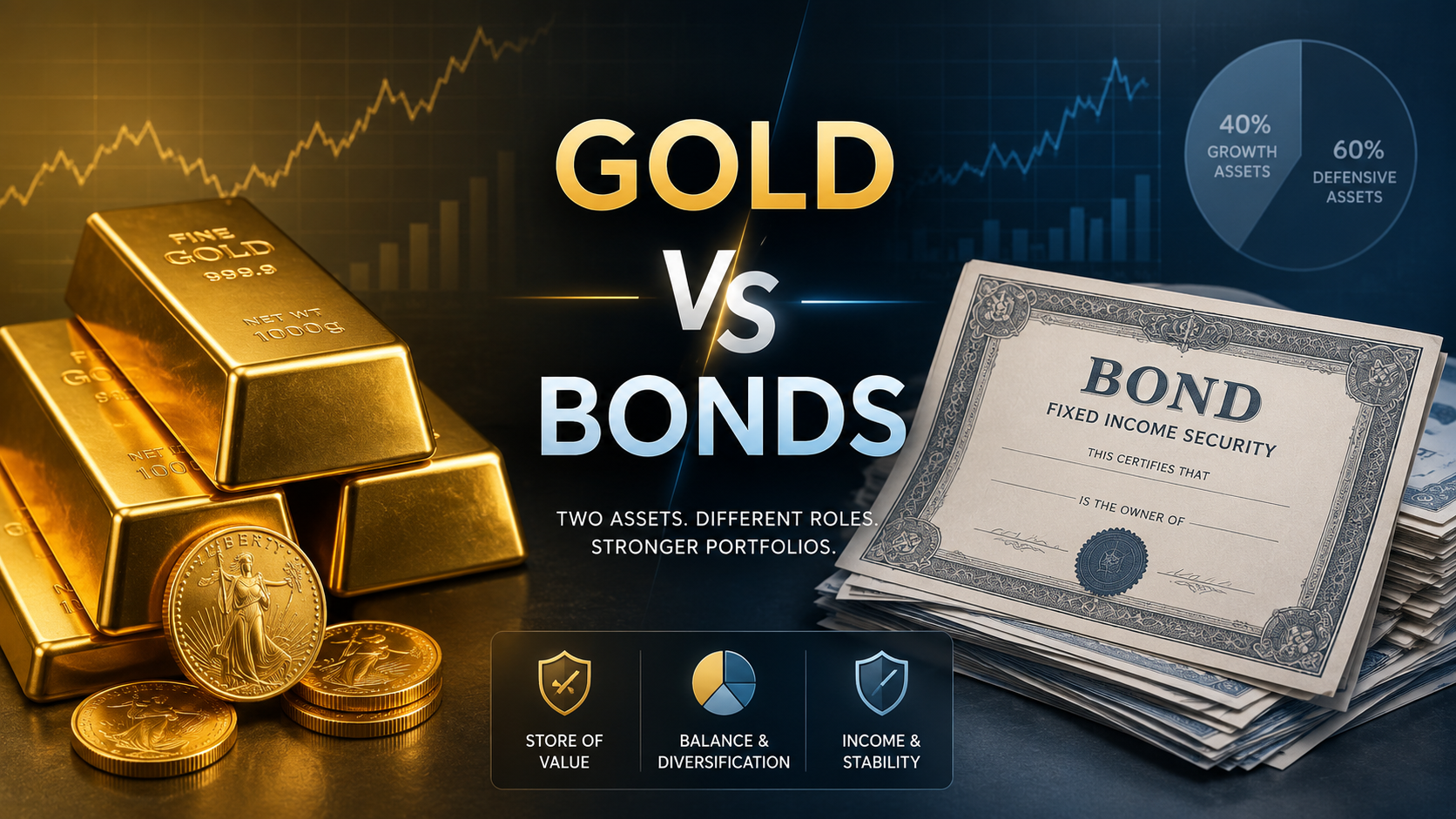 gold vs bonds Bonds versus Gold